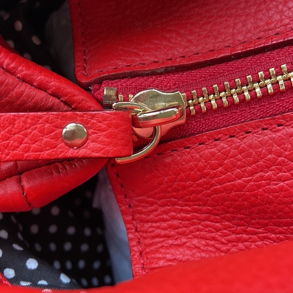 Kate Spade Stevie Purse Birkshire Road Poppy Leather NWT - Picture 9 of 16